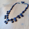 Náhrdelník / LAPIS LAZULI (lazurit) / ovály, čtverce, kuličky