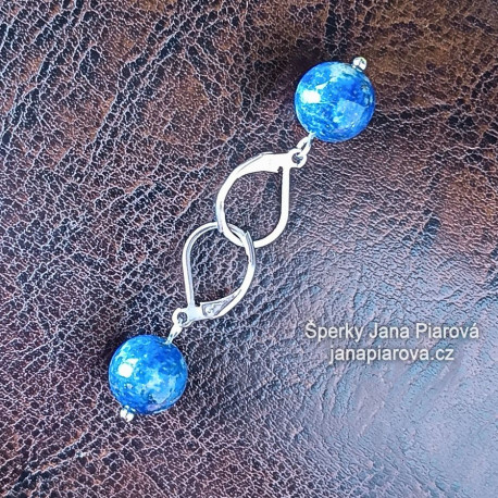 Náušnice / LAPIS LAZULI - lazurit / Kulička 11 mm